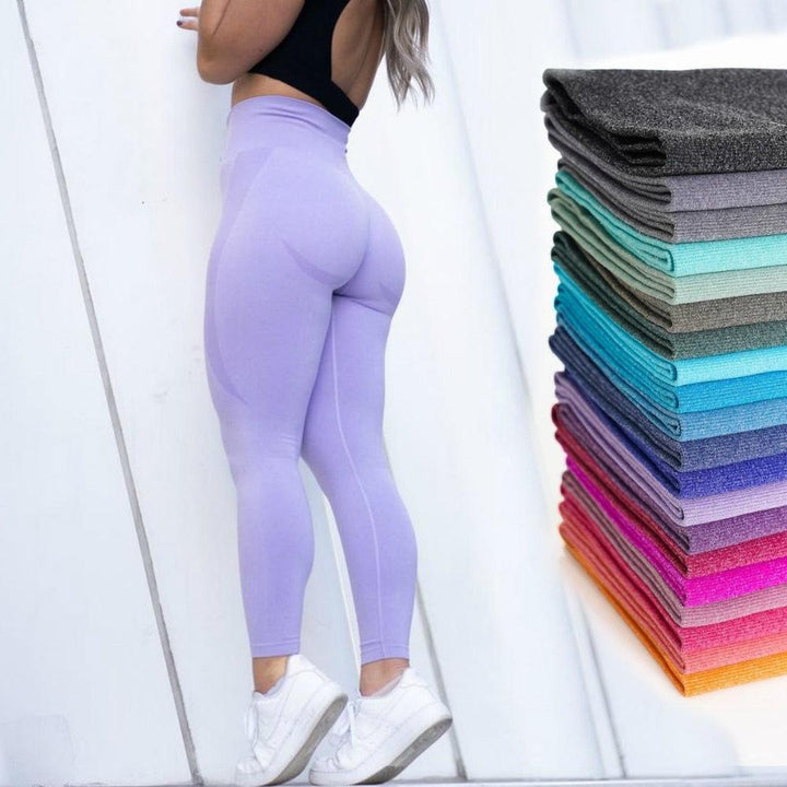 Women's Seamless High Waist Lifting Yoga Running Workout Fitness Leggings