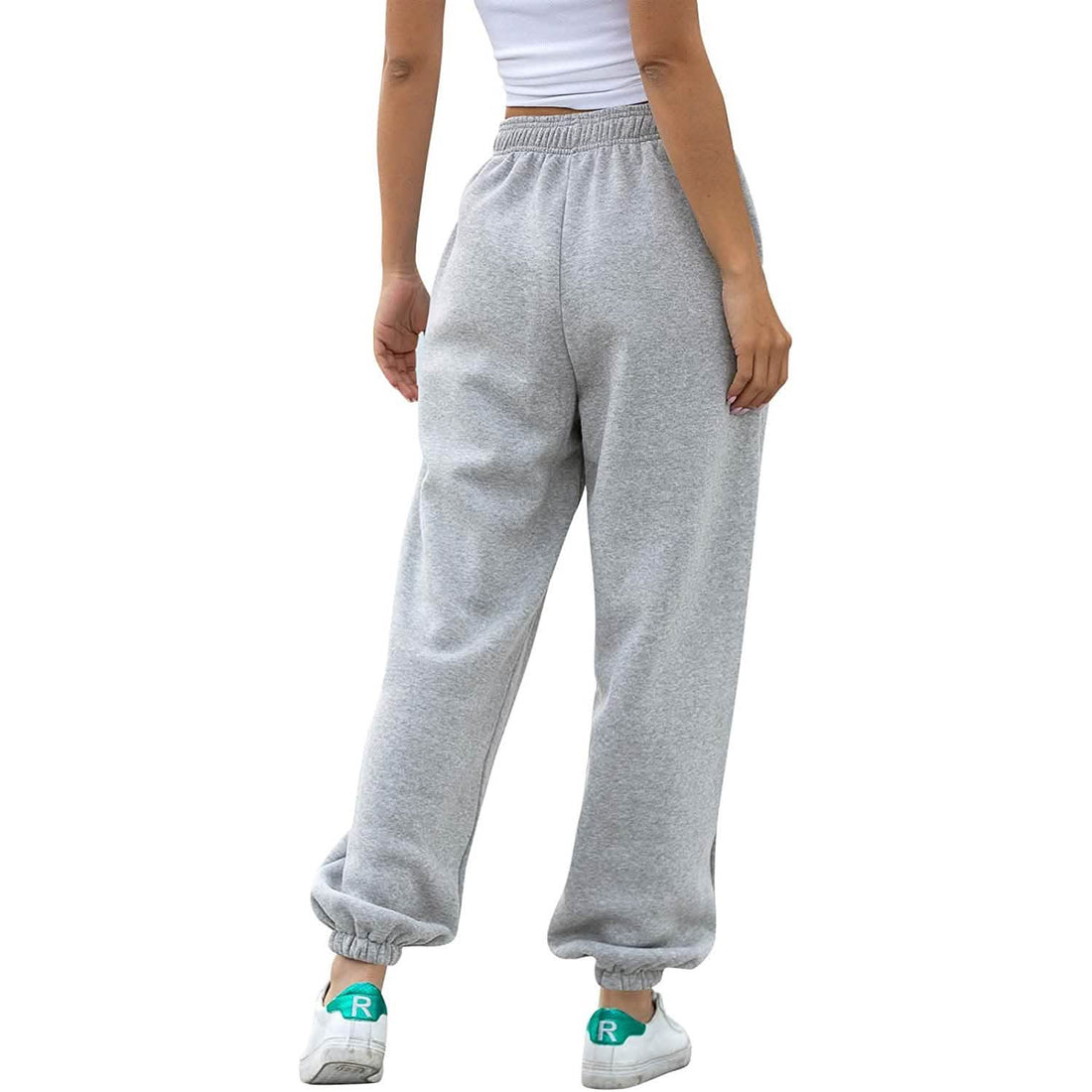 Women's Belted Sweatpants with Pockets