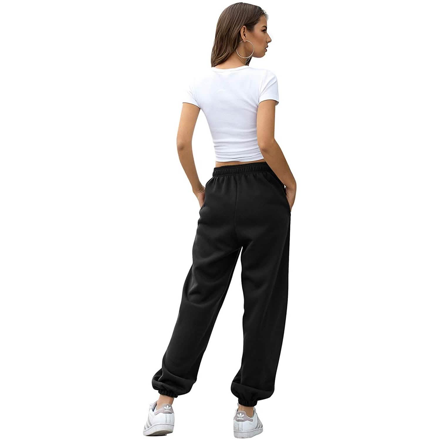 Women's Belted Sweatpants with Pockets