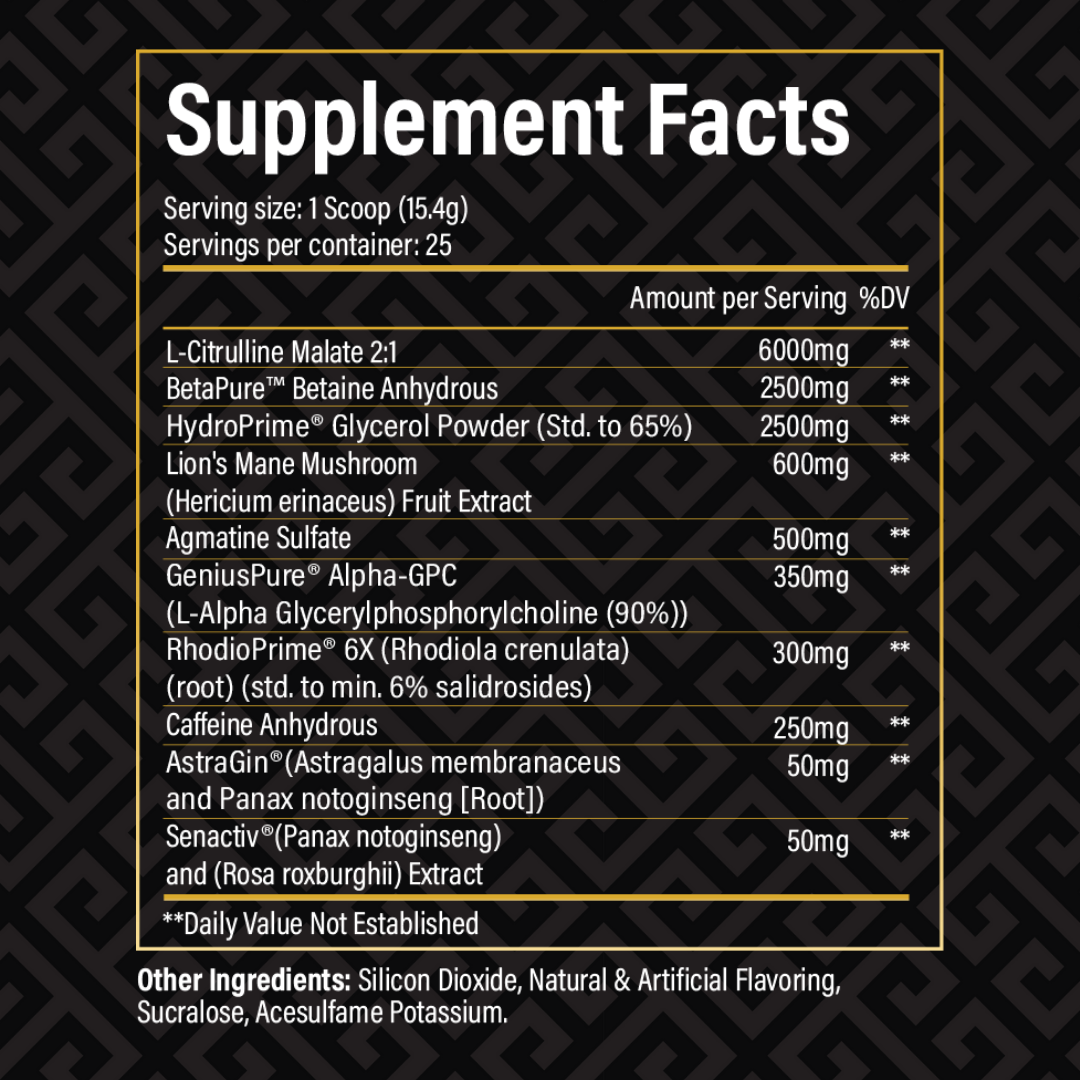 Historic Zeus Pre-Workout