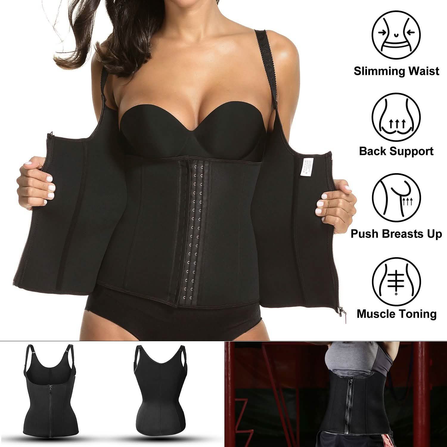 Women's Zippered Waist Trainer Corset